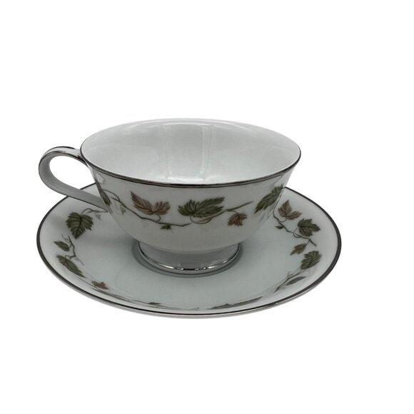 Vintage Noritake Japan Vineyard Cup And Saucer Coffee Tea 6449 Leaves & Vine - Picture 1 of 6